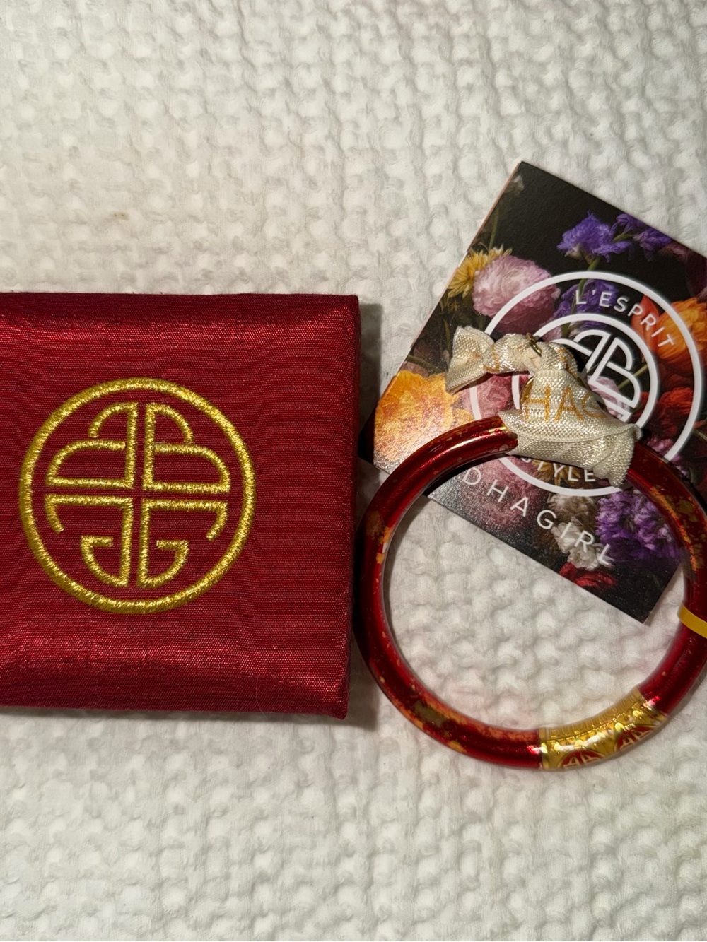 KOI Rouge Tzubbie All Weather Bangle Rouge Red